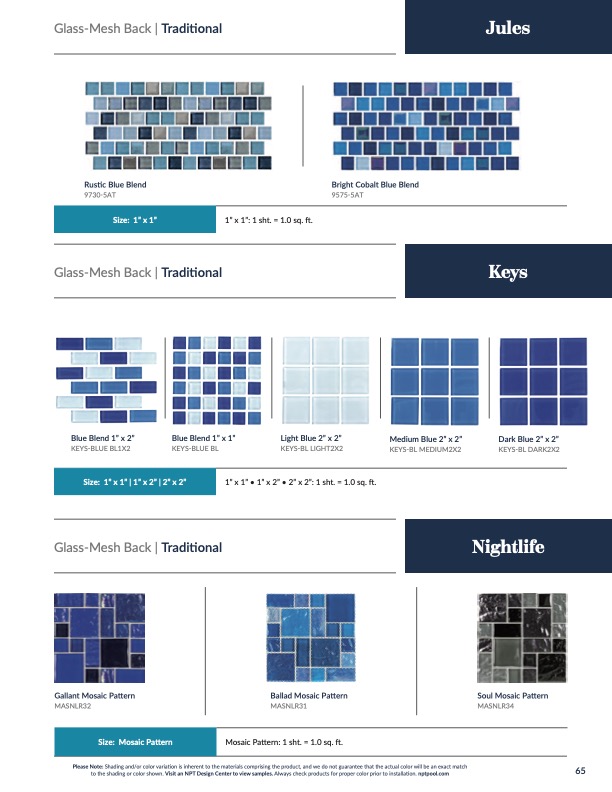 Little Tile Inc - Online Source To Pool Tiles - Pool Glass - Pool